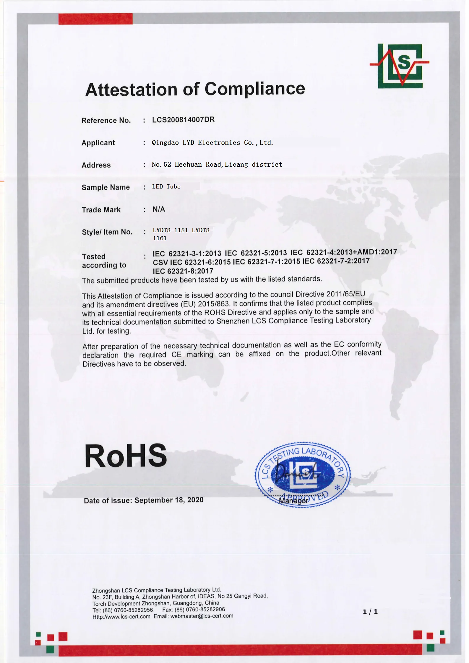RoHS-certificaat