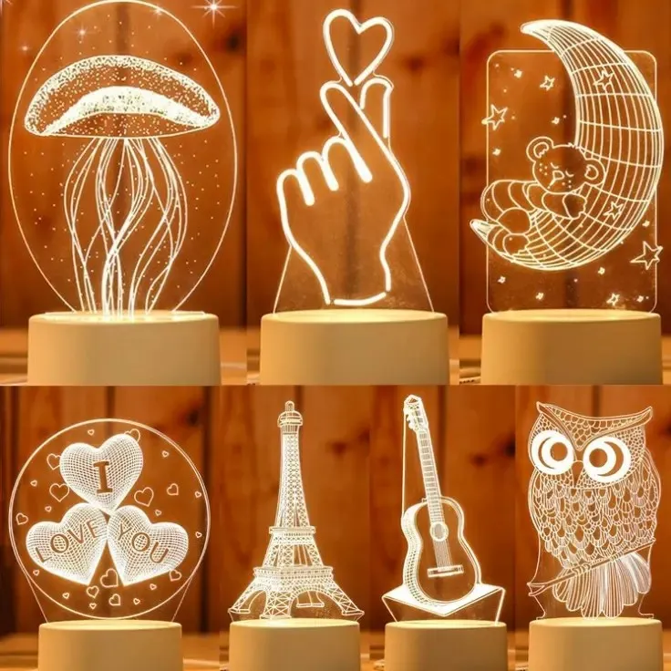 3D acryl nachtlamp
