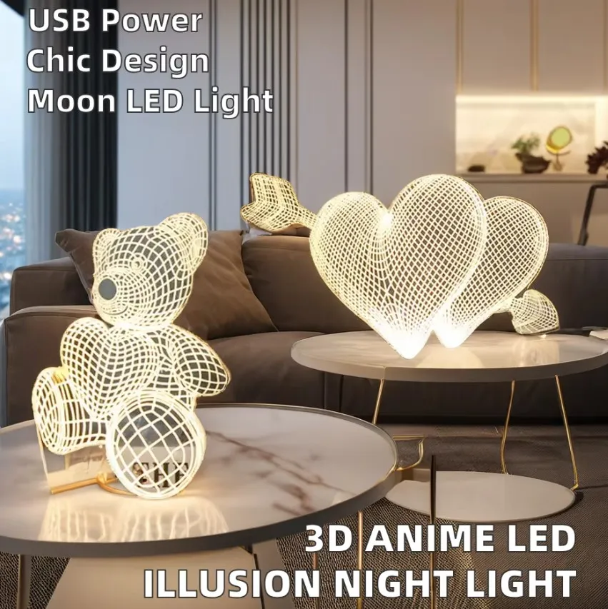 3D-acryl nachtlamp
