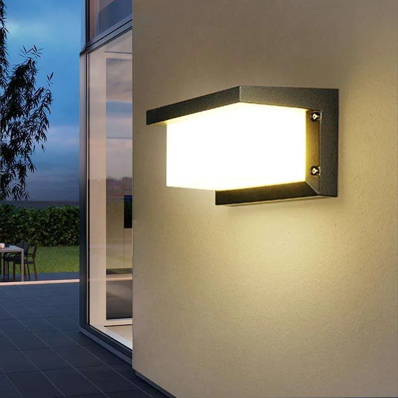 Buiten LED-wandlamp